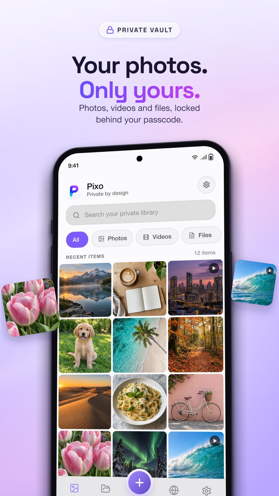 Pixo private photo vault gallery